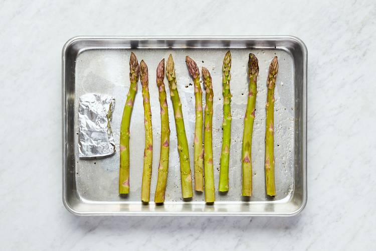 Roast Garlic and Asparagus