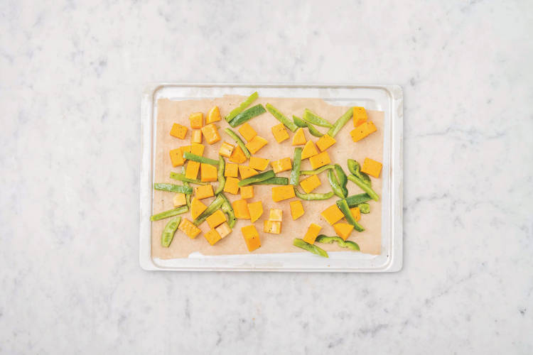 Roast the veggies