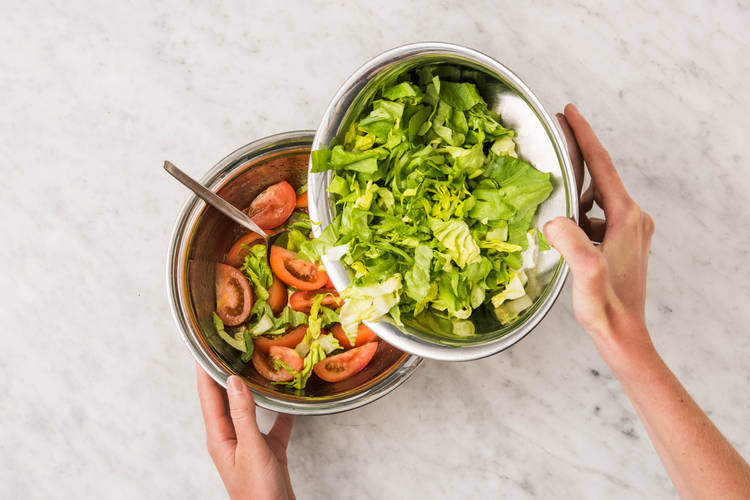 Préparer la salade