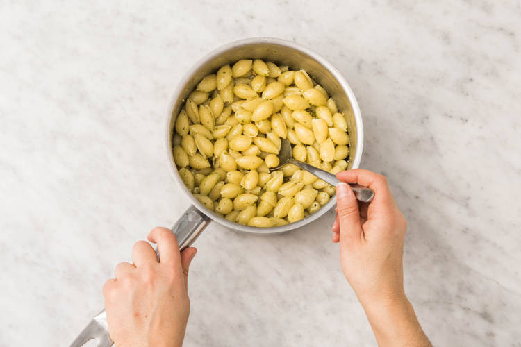 Cuire les conchiglie