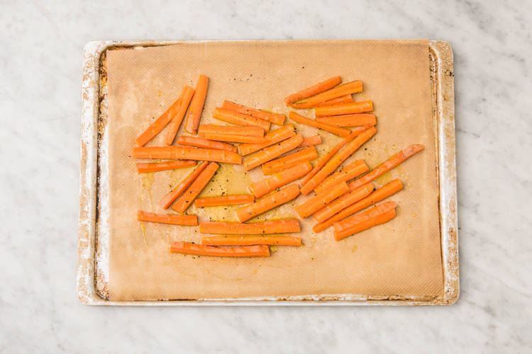 Baking carrots