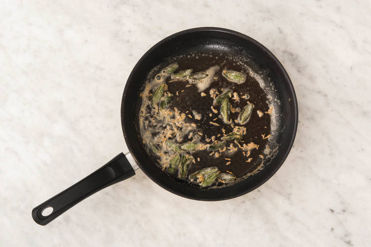 MAKE THE SAGE BROWN BUTTER SAUCE