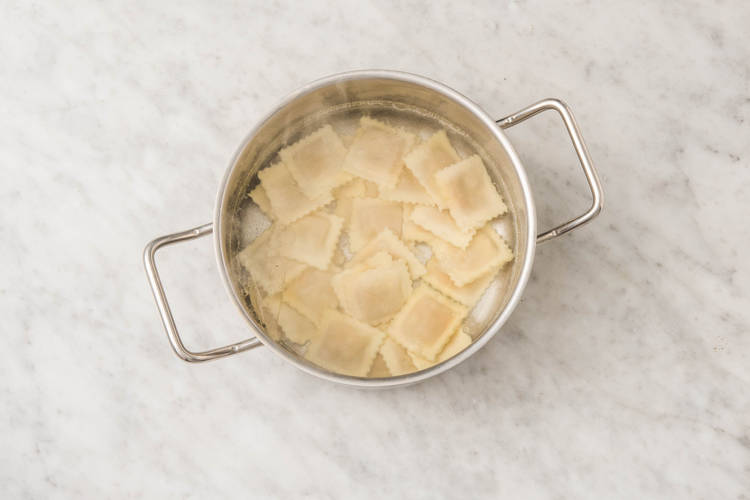 Cuire les ravioli