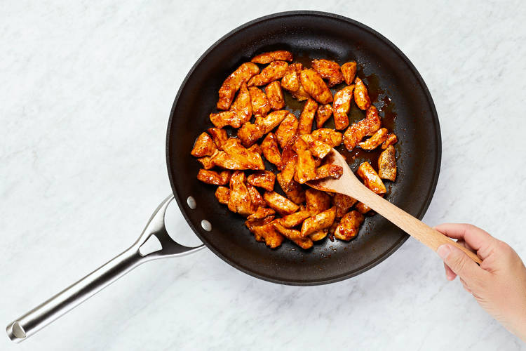 Glaze Chicken and Finish Rice