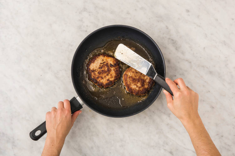 Cook patties
