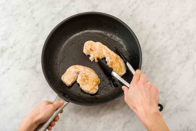 Fry the chicken