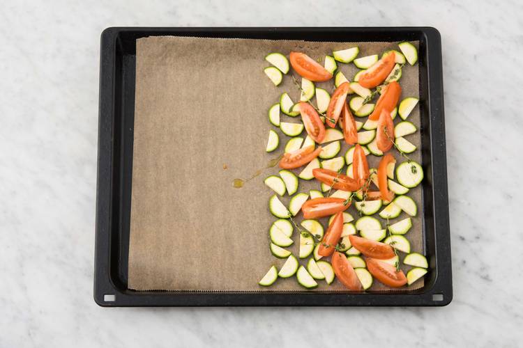 Disposer les légumes