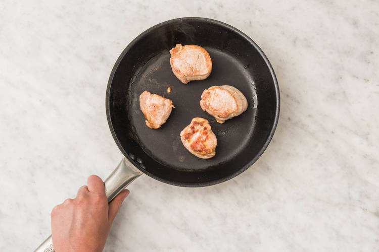 Schweinefilets anbraten