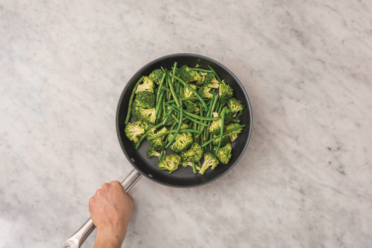 Cook the greens