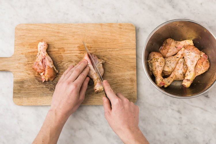 Cuire les pilons de poulet