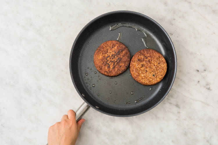 Champignonburger bakken