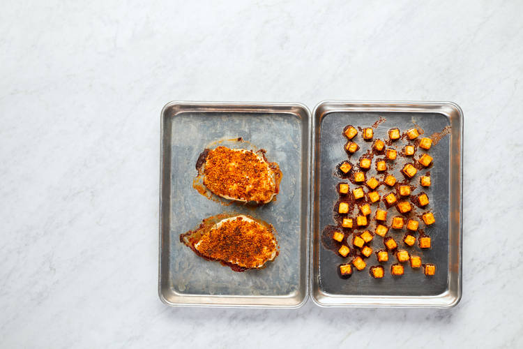 Roast Potatoes and Chicken