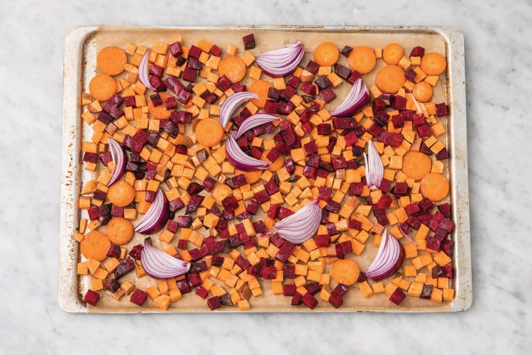 Roast the veggies