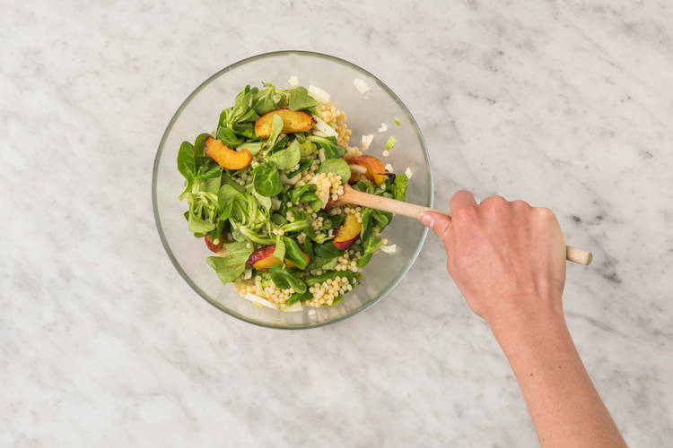 Salade afwerken
