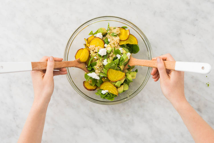 Salade mengen