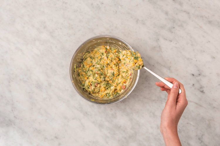 make fritter mixture