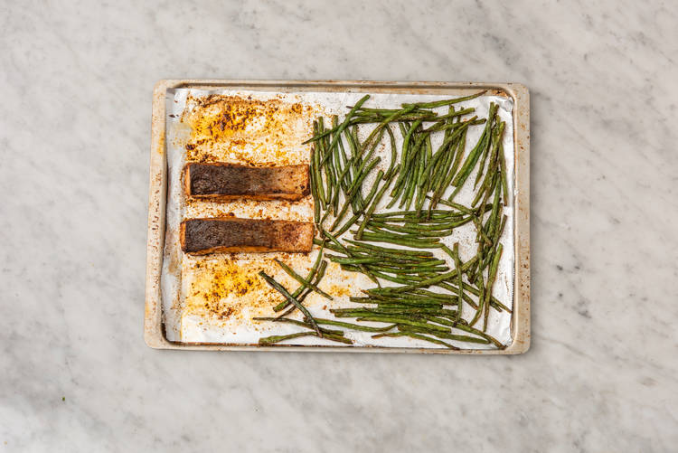 FINISH SALMON & BEANS