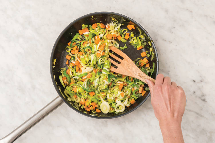cook veggies