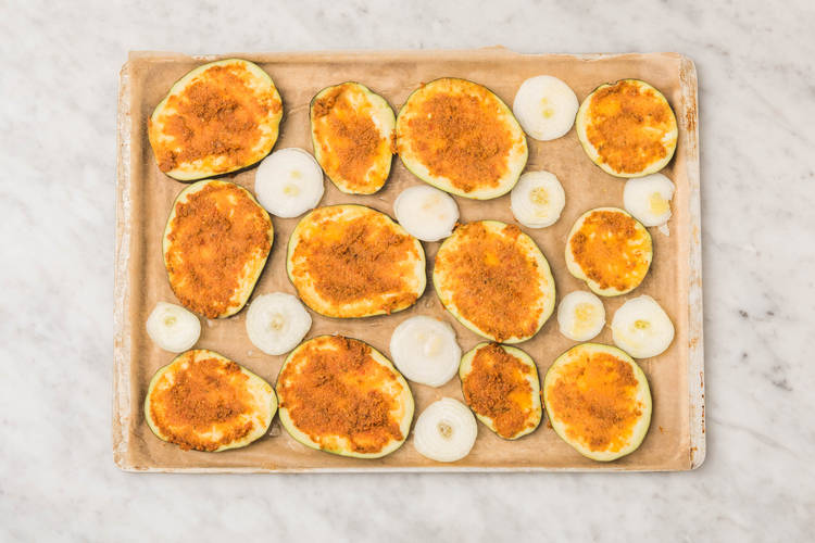 Préparer l'aubergine