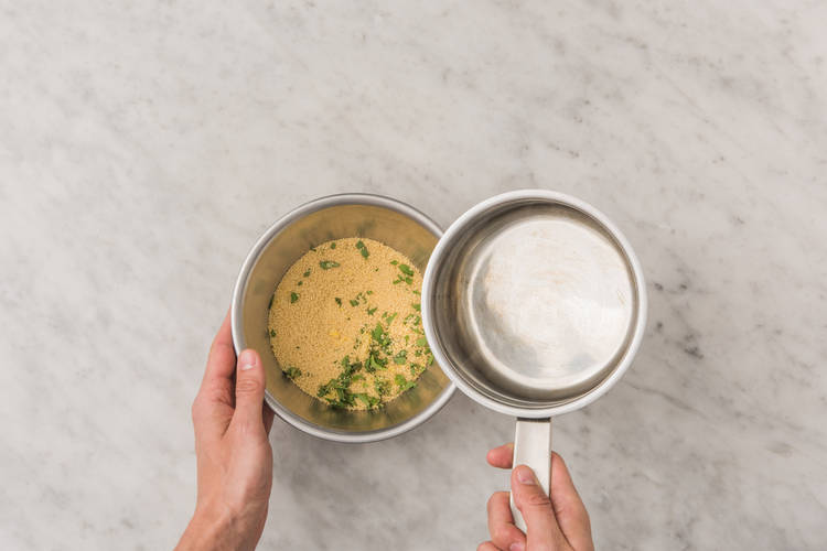 Cook the couscous