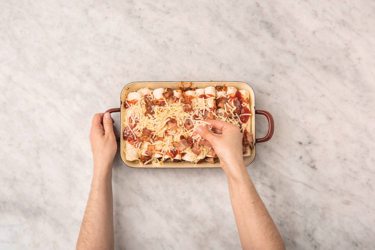 BAKE THE ENCHILADAS