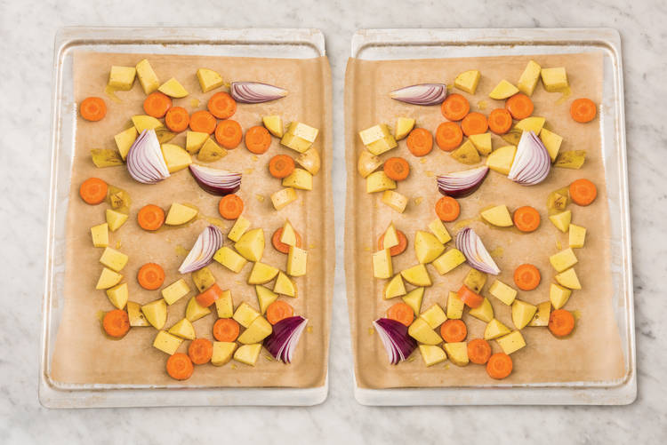 Prepare the tray bake