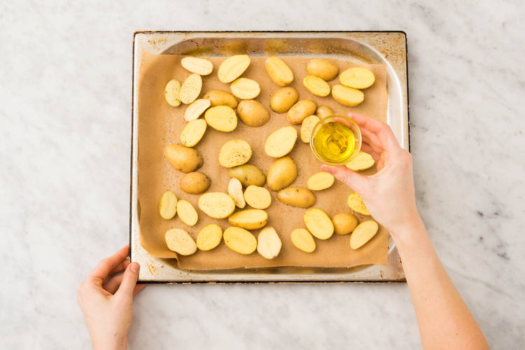 Aardappels bakken