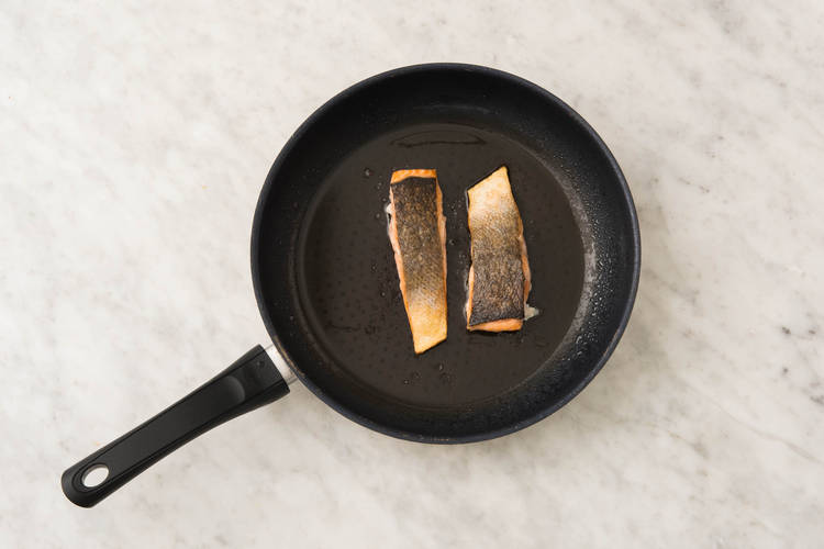 Zalmfilet bakken