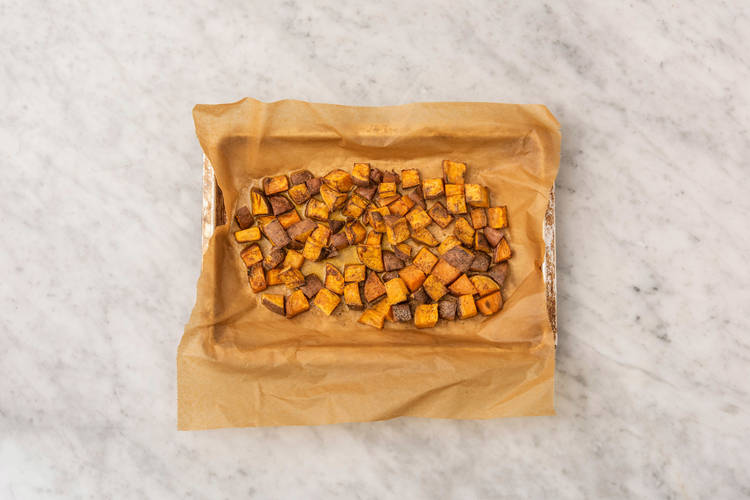 Süßkartoffeln backen