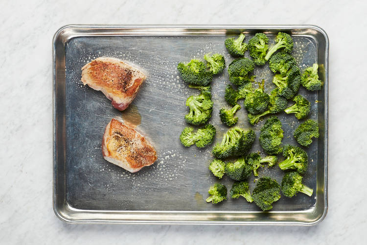 Roast Pork and Broccoli