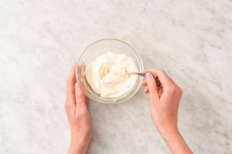 MAKE AIOLI & PREP ROLLS