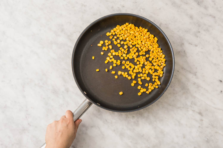 Char the corn