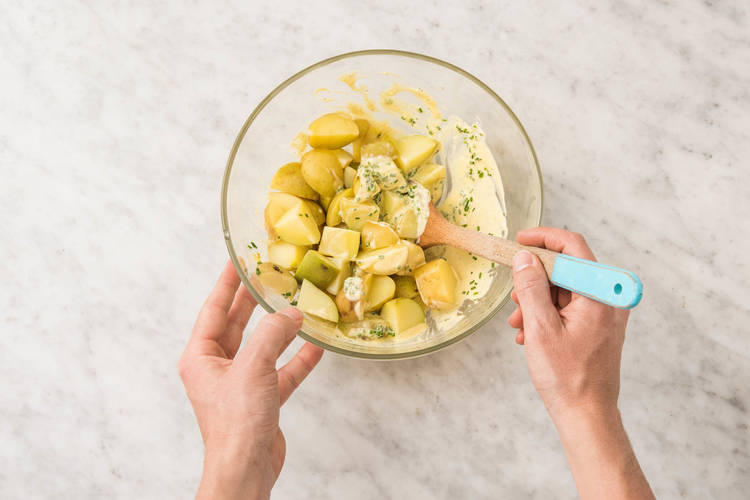 Aardappelsalade maken