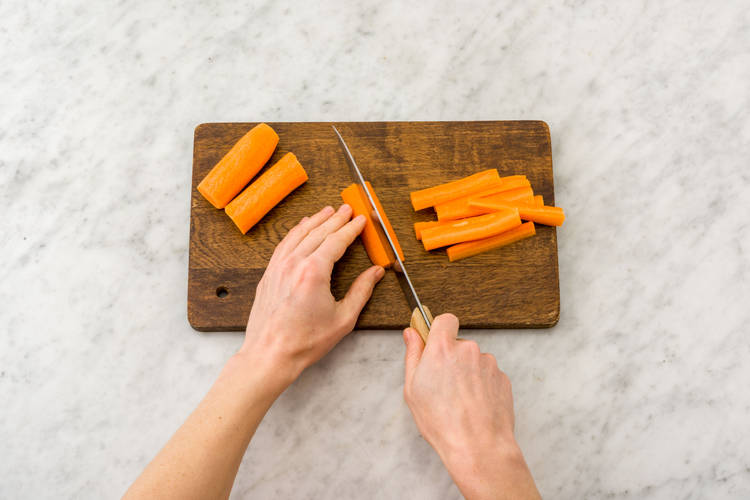 Prep the carrots