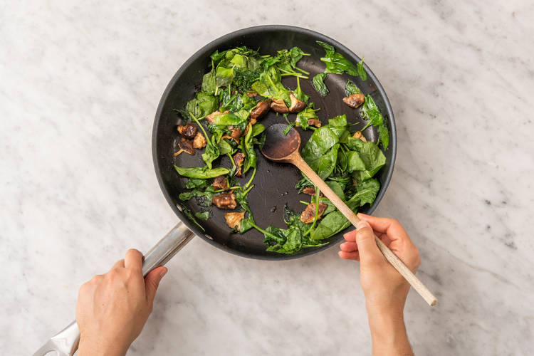Sauce and Spinach Time