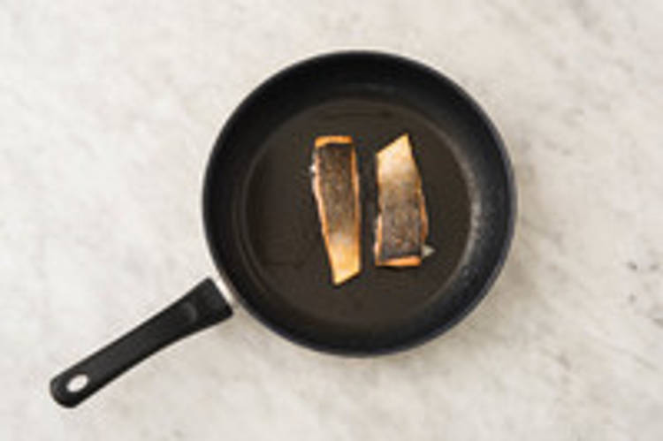 Zalmfilet bakken