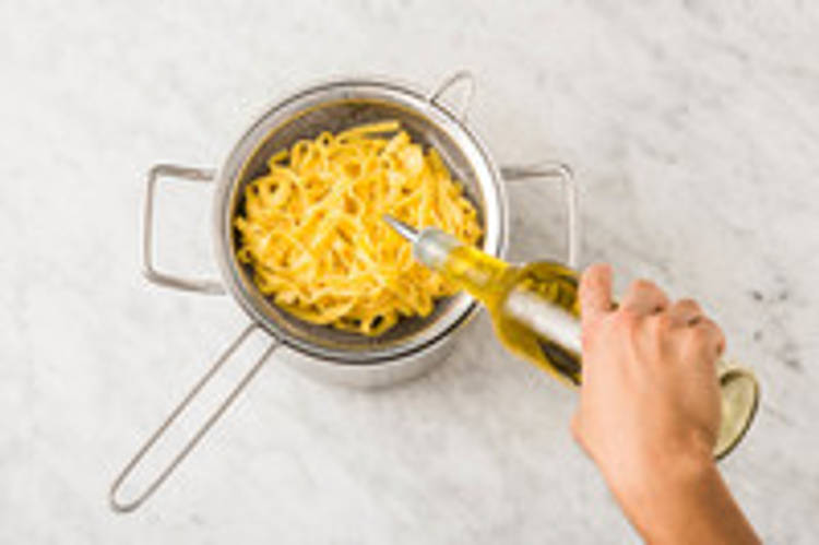 Tagliatelle koken