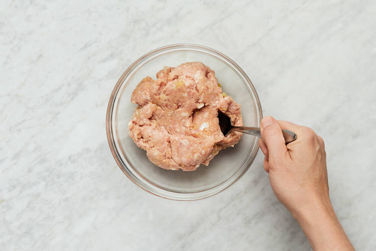 Form Meatballs and Cook Rice