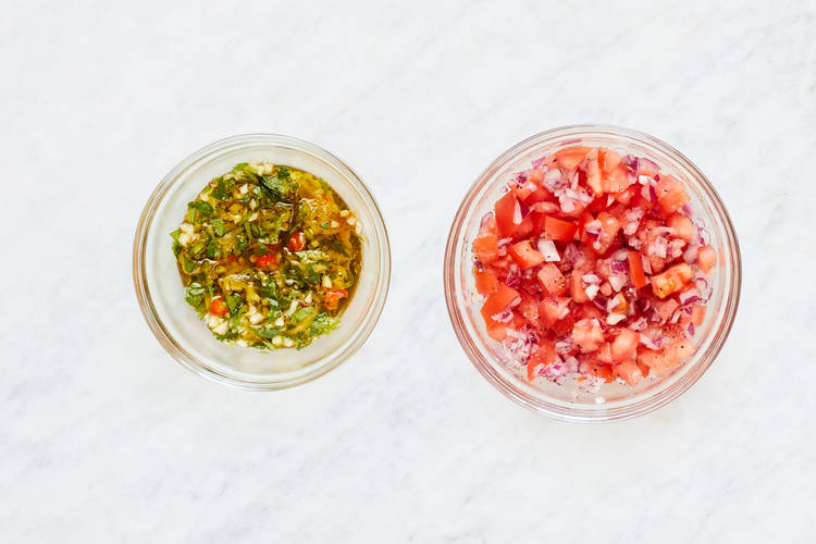 Make Chimichurri and Salsa