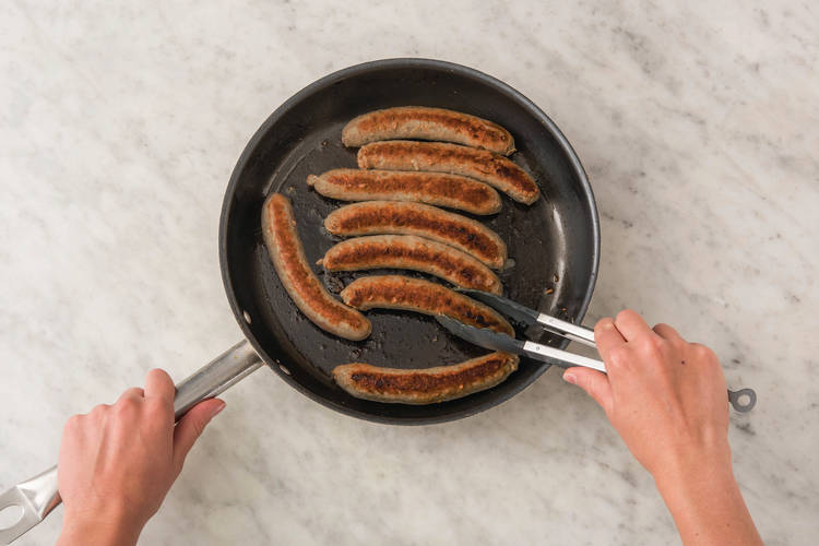 COOK THE SAUSAGES