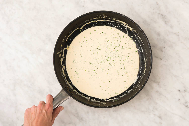 MAKE THE tarragon SAUCE