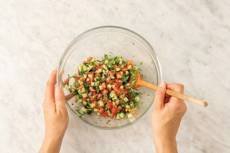 Make the tomato salad