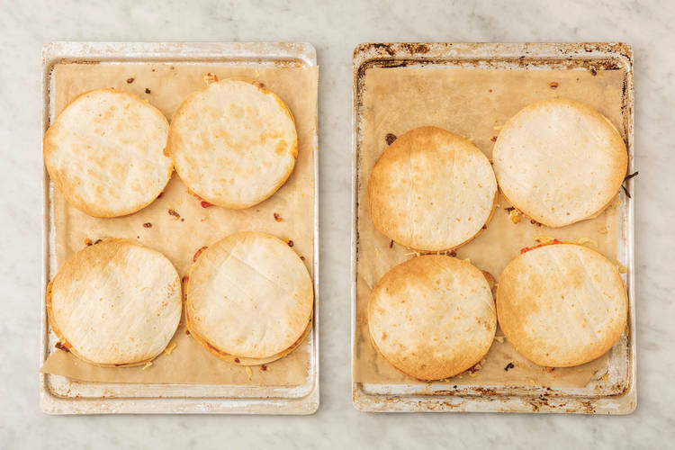BAKE THE QUESADILLAS