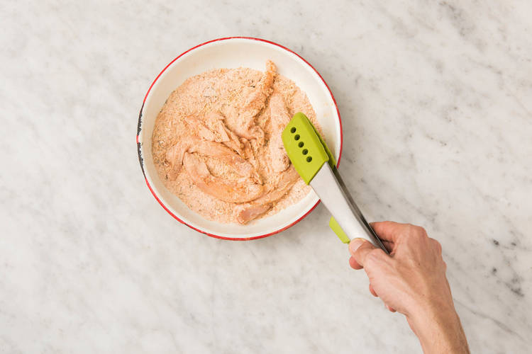 Hähnchenstreifen braten