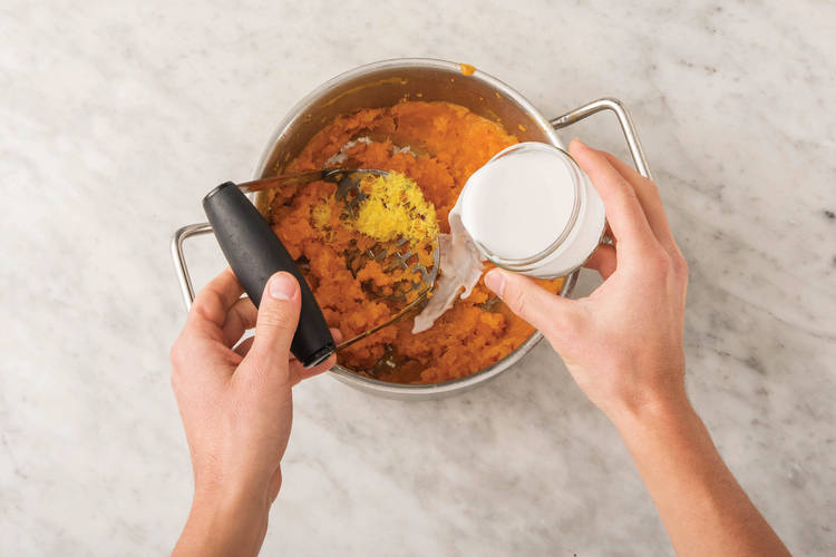 MAKE THE SWEET POTATO MASH