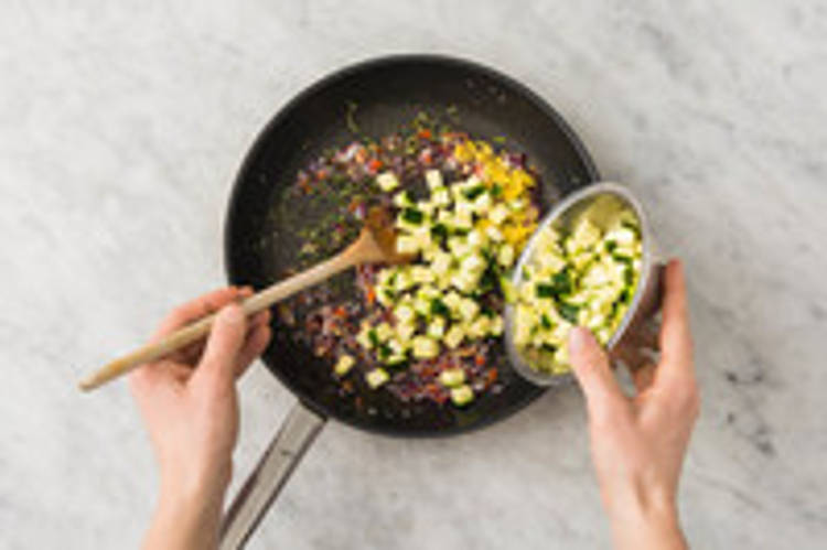 Courgette bakken