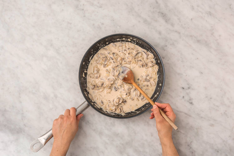 MAKE THE MUSHROOM SAUCE