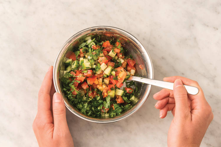 MAKE THE RAITA & SALSA