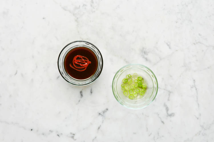Pickle Scallions and Make Sauce