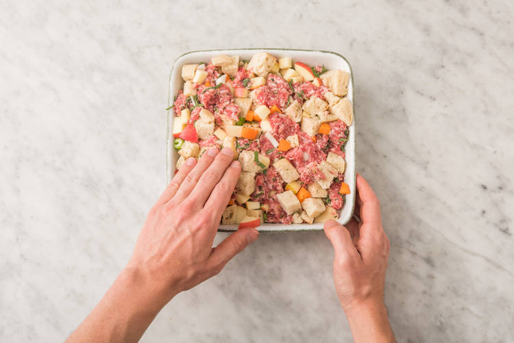 Apple sausage stuffing